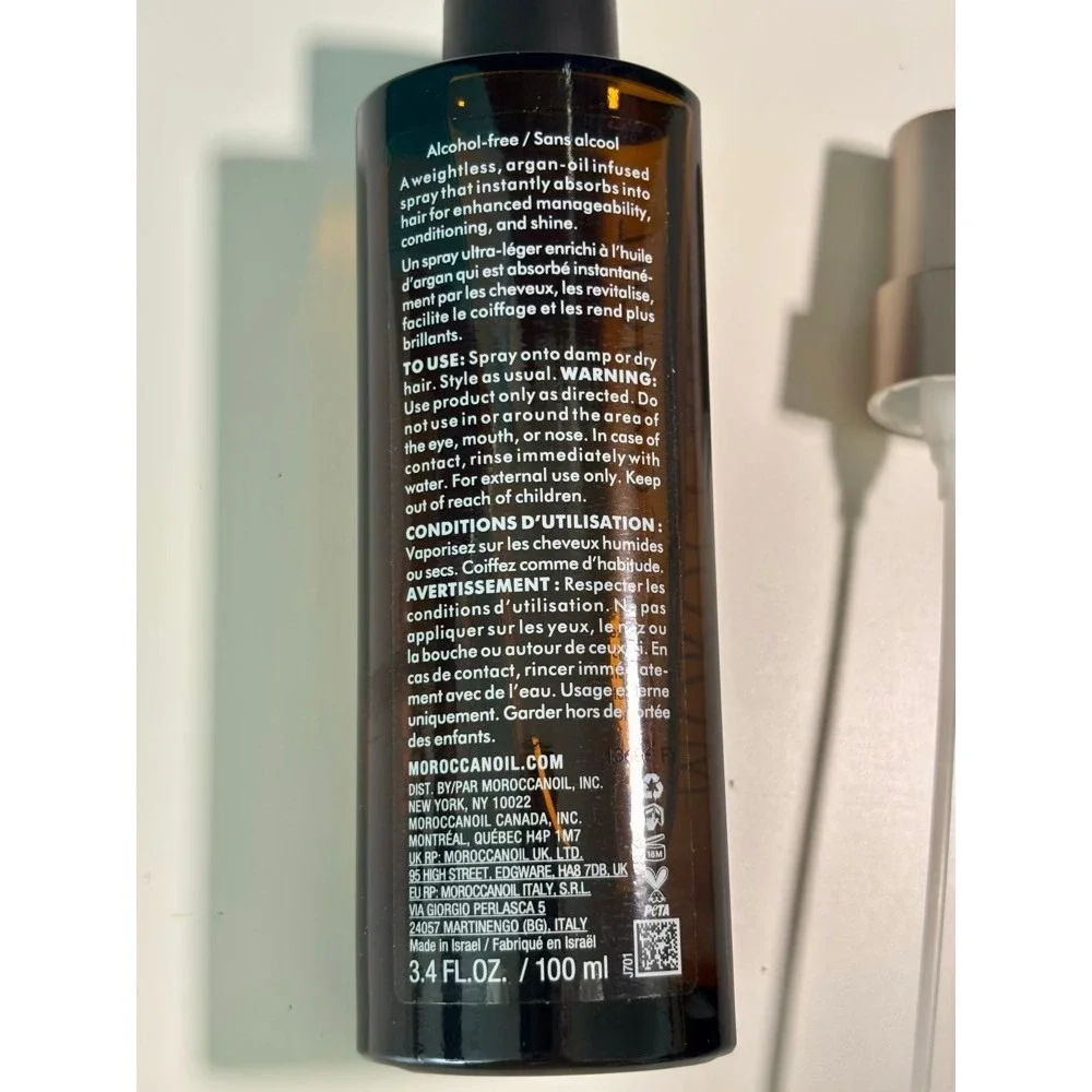 NEW Moroccan Oil Treatment Mist 3.4oz Ultra-Light Argan Oil Spray Frizz Control